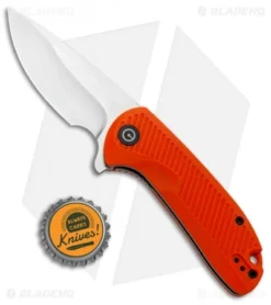 CIVIVI Durus Liner Lock Knife Orange G-10 (3" Satin) C906C -Civivi Knives Store CIVIVI Durus LL Orange G 10 Satin C906C BHQ 98862 jr bottlecap