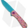 CIVIVI Elementum Dessert Warrior Exclusive Knife Pink G-10 (2.9" Blue D2) Donut