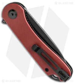 CIVIVI Elementum Liner Lock Knife Burgundy G-10 (2.9" Black) -Civivi Knives Store CIVIVI Elementum LL Burgundy G 10 Black BHQ 137749 jr side