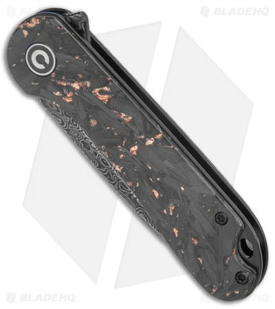 CIVIVI Elementum Liner Lock Knife Copper Shred Carbon Fiber (2.9" Damascus) 2 CIVIVI Elementum Liner Lock Knife Copper Shred Carbon Fiber (2.9" Damascus) - Image 2