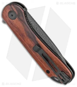 CIVIVI Elementum Liner Lock Knife Cuibourtia Wood (2.9" Damascus) C907DS-2 -Civivi Knives Store CIVIVI Elementum LL Cuibourtia Wood Damascus C907DS 2 BHQ 135791 jr side