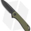 CIVIVI Elementum Liner Lock Knife Green Micarta (2.9" Black SW S35VN)