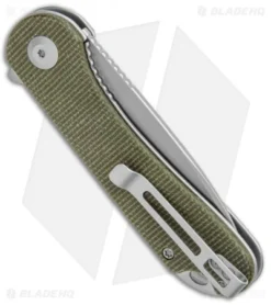 CIVIVI Elementum Liner Lock Knife Green Micarta (2.9" Stonewash S35VN) -Civivi Knives Store CIVIVI Elementum LL Green Micarta SW C907P BHQ 114388 jr side