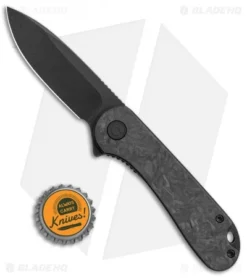 CIVIVI Elementum Liner Lock Knife Marble Carbon Fiber (2.9" Black Stonewash) -Civivi Knives Store CIVIVI Elementum LL Marble CF Black SW BHQ 113482 jr bottlecap