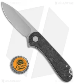 CIVIVI Elementum Liner Lock Knife Marble Carbon Fiber (2.9" Stonewash) -Civivi Knives Store CIVIVI Elementum LL Marble CF SW BHQ 113483 jr bottlecap