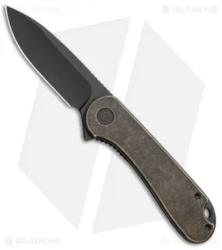 CIVIVI Elementum Liner Lock Knife Brass (2.9" Black Stonewash)
