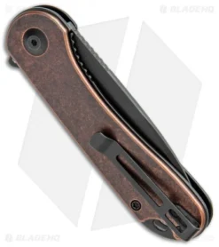 CIVIVI Elementum Liner Lock Knife Copper (2.9" Black Stonewash) -Civivi Knives Store CIVIVI Elementum LL Pantina Copper Black SW C907L BHQ 102826 jr side