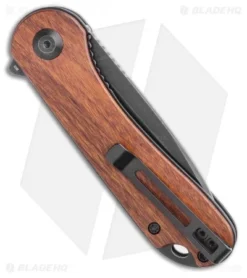 CIVIVI Elementum Liner Lock Knife Cuibourtia Wood (2.9" Black D2) C907U -Civivi Knives Store CIVIVI Elementum Liner Lock Knife Cuibourtia Wood 2.9in Black D2 C907U BHQ 114185 LS Side