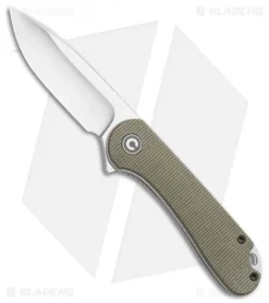CIVIVI Elementum Liner Lock Knife Dark Green Micarta (2.9" Satin D2)