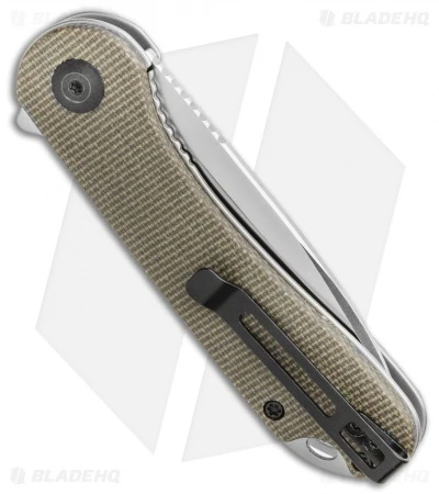 CIVIVI Elementum Liner Lock Knife Dark Green Micarta (2.9" Satin D2) 3 CIVIVI Elementum Liner Lock Knife Dark Green Micarta (2.9" Satin D2) - Image 3