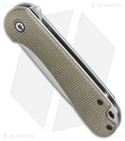 CIVIVI Elementum Liner Lock Knife Dark Green Micarta (2.9" Satin D2) 2 CIVIVI Elementum Liner Lock Knife Dark Green Micarta (2.9" Satin D2) - Image 2