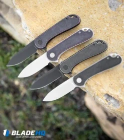 CIVIVI Elementum Liner Lock Knife Brass (2.9" Black Stonewash) -Civivi Knives Store CIVIVI Elementum Liner Lock Knife Patina Copper Stonewash BHQ 102827 kp rock web