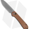 CIVIVI Elementum Button Lock Knife Brown Micarta (3.5" Dark SW) C2103D