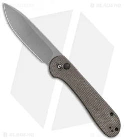 CIVIVI Elementum Button Lock Knife Dark Green Micarta (3.5" Dark SW) C2103C