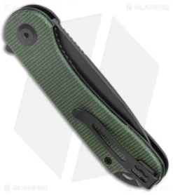 CIVIVI Elementum Tanto Liner Lock Knife Green Micarta (2.9" Black SW D2) 6 CIVIVI Elementum Tanto Liner Lock Knife Green Micarta (2.9" Black SW D2) -Civivi Knives Store CIVIVI Elementum Tanto LL Green Micarta Black SW C907T E BHQ 135076 jr side
