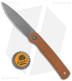 CIVIVI Ferrum Forge Stylum Slip Joint Knife Brown Micarta (3" Stonewash) 7 CIVIVI Ferrum Forge Stylum Slip Joint Knife Brown Micarta (3" Stonewash) -Civivi Knives Store CIVIVI Ferrum Forge Stylum LL Brown Micarta SW BHQ 126381 jr bottlecap