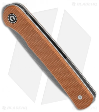 CIVIVI Ferrum Forge Stylum Slip Joint Knife Brown Micarta (3" Stonewash) 2 CIVIVI Ferrum Forge Stylum Slip Joint Knife Brown Micarta (3" Stonewash) - Image 2