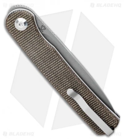 CIVIVI Ferrum Forge Stylum Slip Joint Knife Dark Green Micarta (3" Stonewash) 3 CIVIVI Ferrum Forge Stylum Slip Joint Knife Dark Green Micarta (3" Stonewash) - Image 3