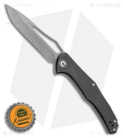 CIVIVI Fracture Drop Point Slip Joint Knife Black G-10 (3.5" BB/SW) C2009E -Civivi Knives Store CIVIVI Fracture Slip Joint Knife Black G 10 3.5in Stonewash Drop Point C2009E BHQ 114174 LS Bottlecap