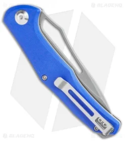 CIVIVI Fracture Drop Point Slip Joint Knife Blue G-10 (3.5" BB/SW) C2009D -Civivi Knives Store CIVIVI Fracture Slip Joint Knife Blue G 10 3.5in Stonewash Drop Point C2009D BHQ 114173 LS Side