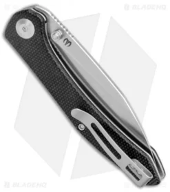 CIVIVI Hadros Liner Lock Knife Black Micarta (3.35" Satin) C20004-1 -Civivi Knives Store CIVIVI Hadros LL Black Micarta Satin BHQ 134071 jr side