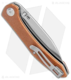 CIVIVI Hadros Liner Lock Knife Brown Micarta (3.35" Satin) C20004-2 -Civivi Knives Store CIVIVI Hadros LL Brown Micarta Satin BHQ 134072 jr side