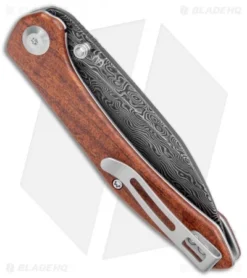 CIVIVI Hadros Liner Lock Knife Cuibourtia Wood (3.35" Damascus) C20004-DS1 -Civivi Knives Store CIVIVI Hadros LL Cuibourtia Wood Damascus BHQ 134074 jr side