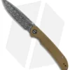 CIVIVI Imperium Liner Lock Knife Olive Micarta (3.5" Damascus) C2107DS-2