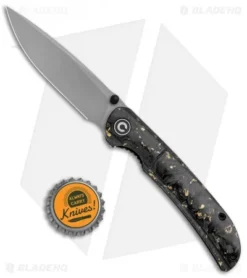 CIVIVI Imperium Liner Lock Knife Shredded CF/Gold (3.5" Stonewash) C2106A -Civivi Knives Store CIVIVI Imperium LL Shredded CF Gold SW C2106A BHQ 123527 jr bottlecap