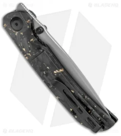 CIVIVI Imperium Liner Lock Knife Shredded CF/Gold (3.5" Stonewash) C2106A -Civivi Knives Store CIVIVI Imperium LL Shredded CF Gold SW C2106A BHQ 123527 jr side