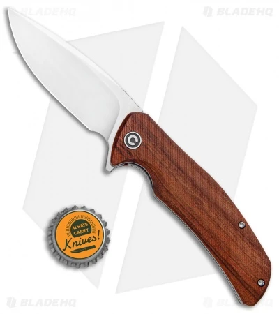 CIVIVI Incite Liner Lock Knife Cuibourtia Wood (3.7" Satin) C908D 4 CIVIVI Incite Liner Lock Knife Cuibourtia Wood (3.7" Satin) C908D - Image 4