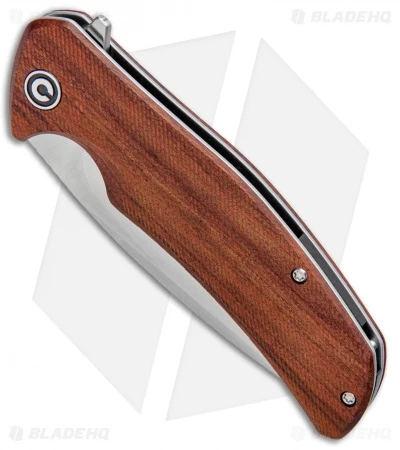CIVIVI Incite Liner Lock Knife Cuibourtia Wood (3.7" Satin) C908D 2 CIVIVI Incite Liner Lock Knife Cuibourtia Wood (3.7" Satin) C908D - Image 2