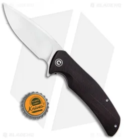CIVIVI Incite Liner Lock Knife Black Ebony Wood (3.7" Satin) C908E -Civivi Knives Store CIVIVI Incite LL Black Ebony Wood Satin C908E BHQ 100868 jr bottlecap
