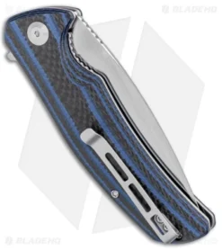 CIVIVI Incite Liner Lock Knife Blue G-10/Carbon Fiber (3.7" Satin) C908B 7 CIVIVI Incite Liner Lock Knife Blue G-10/Carbon Fiber (3.7" Satin) C908B -Civivi Knives Store CIVIVI Incite LL Blue G 10 CF Satin C908B BHQ 100865 jr side