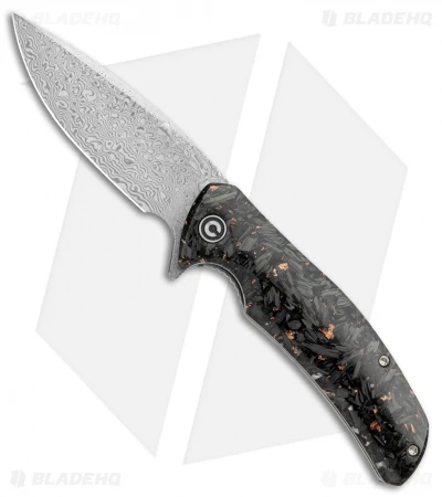 CIVIVI Incite Liner Lock Knife Copper Foil/Clear Resin (3.7" Damascus) C908DS-2 1 CIVIVI Incite Liner Lock Knife Copper Foil/Clear Resin (3.7" Damascus) C908DS-2