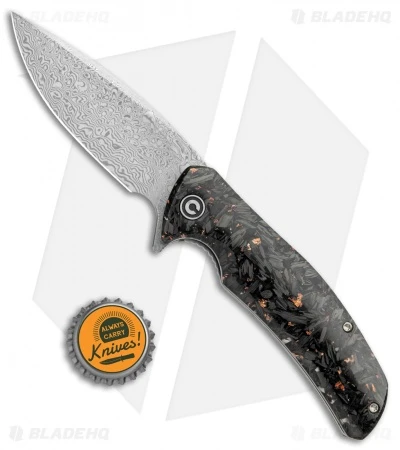 CIVIVI Incite Liner Lock Knife Copper Foil/Clear Resin (3.7" Damascus) C908DS-2 4 CIVIVI Incite Liner Lock Knife Copper Foil/Clear Resin (3.7" Damascus) C908DS-2 - Image 4