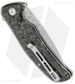 CIVIVI Incite Liner Lock Knife Gold Foil/Clear Resin (3.7" Damascus) C908DS-1 6 CIVIVI Incite Liner Lock Knife Gold Foil/Clear Resin (3.7" Damascus) C908DS-1 -Civivi Knives Store CIVIVI Incite LL Gold Foil Clear Resin Damascus C908DS 1 BHQ 104243 jr1 side