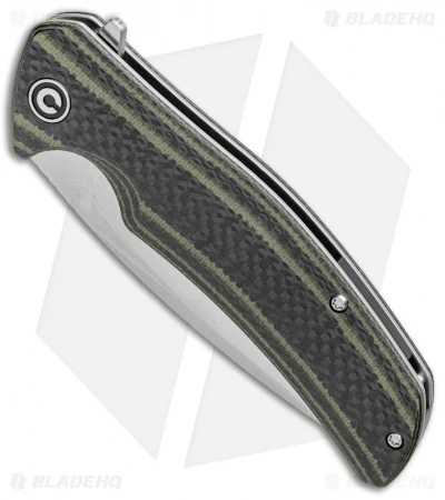 CIVIVI Incite Liner Lock Knife Green G-10/Carbon Fiber (3.7" Satin) C908A 2 CIVIVI Incite Liner Lock Knife Green G-10/Carbon Fiber (3.7" Satin) C908A - Image 2