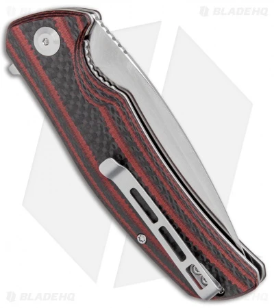 CIVIVI Incite Liner Lock Knife Red G-10/Carbon Fiber (3.7" Satin) C908C 3 CIVIVI Incite Liner Lock Knife Red G-10/Carbon Fiber (3.7" Satin) C908C - Image 3