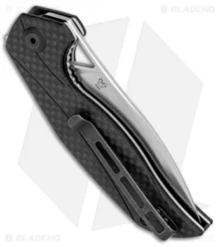 CIVIVI Isham Anthropos Flipper Knife Black/Carbon Fiber (3.25" Satin) C903C 7 CIVIVI Isham Anthropos Flipper Knife Black/Carbon Fiber (3.25" Satin) C903C -Civivi Knives Store CIVIVI Isham Anthropos Black CF Satin C903C BHQ 95961 jr side