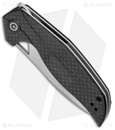 CIVIVI Isham Anthropos Flipper Knife Black/Carbon Fiber (3.25" Satin) C903C 2 CIVIVI Isham Anthropos Flipper Knife Black/Carbon Fiber (3.25" Satin) C903C - Image 2