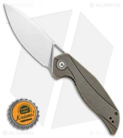 CIVIVI Isham Anthropos Flipper Black Stonewashed Brass (3.25" Satin) -Civivi Knives Store CIVIVI Isham Anthropos Flipper Black Stonewashed Brass 3.25 Satin C903D BHQ 115290 LS Bottlecap
