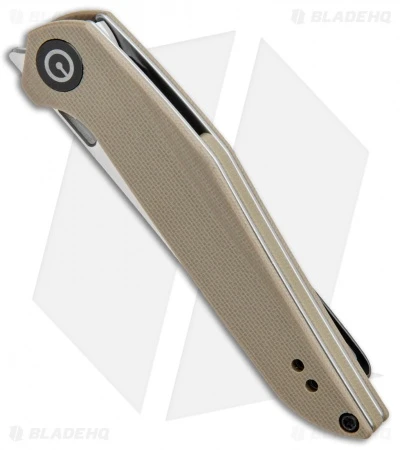 CIVIVI Isham Mckenna Liner Lock Knife Tan G-10 (2.875 Satin) C905A 2 CIVIVI Isham Mckenna Liner Lock Knife Tan G-10 (2.875 Satin) C905A - Image 2