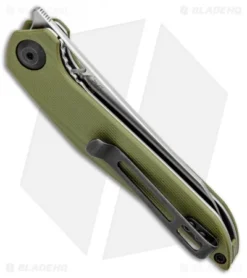 CIVIVI Isham Mckenna Liner Lock Knife Green G-10 (2.875 Satin) C905B -Civivi Knives Store CIVIVI Isham Mckenna LL Green G 10 Satin C905B BHQ 97967 jr side