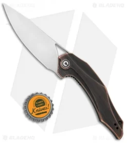 CIVIVI Isham Plethiros Flipper Knife Copper (3.45" Satin) C904D -Civivi Knives Store CIVIVI Isham Plethiros Copper Satin BHQ 113201 jr bottlecap