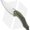 CIVIVI Isham Plethiros Flipper Knife Green/Carbon Fiber (3.45" Satin) C904B