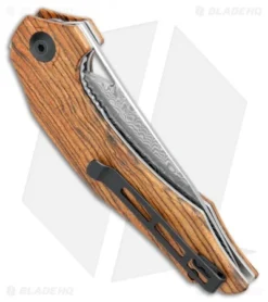 CIVIVI Isham Plethiros Flipper Knife Sandalwood (3.45" Damascus) C904DS-2 -Civivi Knives Store CIVIVI Isham Plethiros Sandalwood Damascus C904DS 2 BHQ 109014 jr side