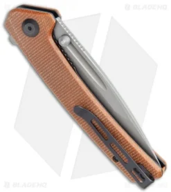 CIVIVI Keen Nadder Tanto Liner Lock Knife Brown Micarta (3.5" SW) C2021B 6 CIVIVI Keen Nadder Tanto Liner Lock Knife Brown Micarta (3.5" SW) C2021B -Civivi Knives Store CIVIVI Keen Nadder Tanto LL Brown Micarta SW BHQ 118858 jr side