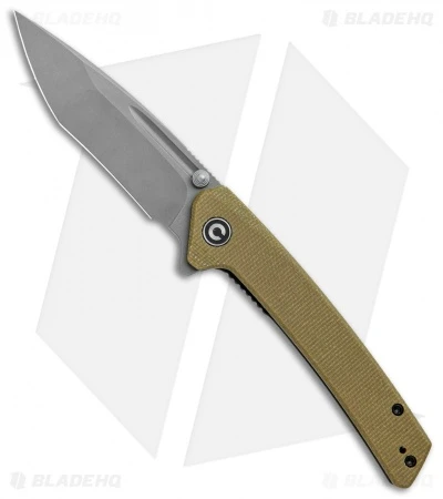 CIVIVI Keen Nadder Tanto Liner Lock Knife Olive Micarta (3.5" SW) C2021C 1 CIVIVI Keen Nadder Tanto Liner Lock Knife Olive Micarta (3.5" SW) C2021C