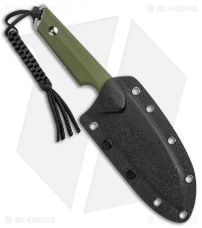 CIVIVI Kepler Fixed Blade Knife OD Green G-10 W/Lanyard (4.5" Satin) 3 CIVIVI Kepler Fixed Blade Knife OD Green G-10 W/Lanyard (4.5" Satin) - Image 3